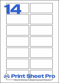 14UP 14UP_80x35_T014 template for A4 Lables
