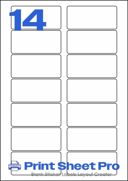 14UP 14UP_82x38_S014 template for A4 Lables
