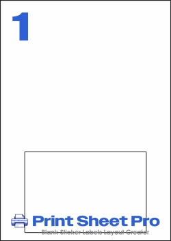 1UP 1UP_150x100_P001 template for A4 Lables