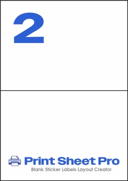 2UP 2UP_148.5x105_Y002 template for A4 Lables