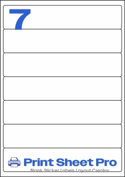 7UP 7UP_200x40_M007 template for A4 Lables