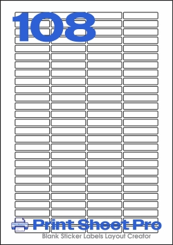 108UP 108UP_42x8_AAA108 template for aalabels