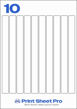 10UP 10UP_300x25_A3RI010 template for aalabels