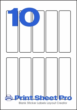 10UP 10UP_80x22.5_A5RA10 template for aalabels