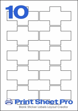 10UP 10UP_85x50_AARG010 template for aalabels