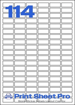 114UP 114UP_30x12_AARA114 template for aalabels