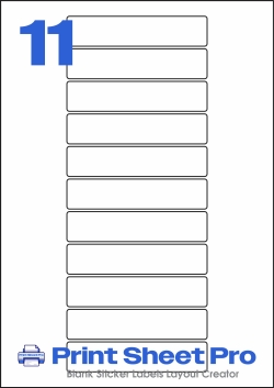 11UP 11UP_108x23_AAA011 template for aalabels