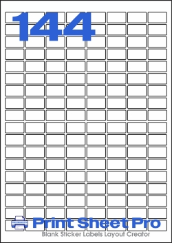 144UP 144UP_23x13_AAX144 template for aalabels