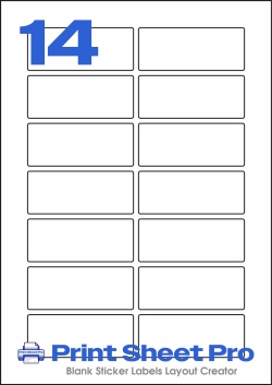 14UP 14UP_82x33_AAQ014 template for aalabels