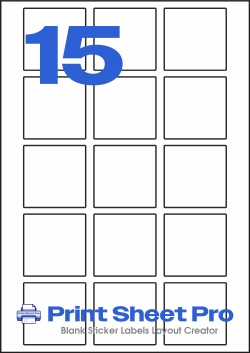 15UP 15UP_37x37_A5R015 template for aalabels
