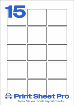 15UP 15UP_54x46_AAK015 template for aalabels