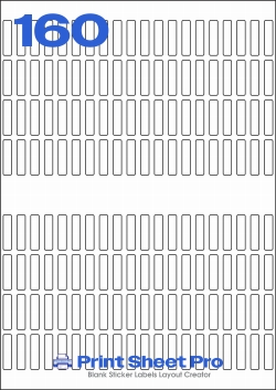 160UP 160UP_38x9_A3R160 template for aalabels