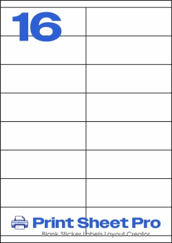 16UP 16UP_105x35_AAF016 template for aalabels