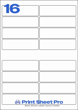 16UP 16UP_40x140_A3AR16 template for aalabels