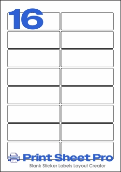 16UP 16UP_91x30_AAA016 template for aalabels