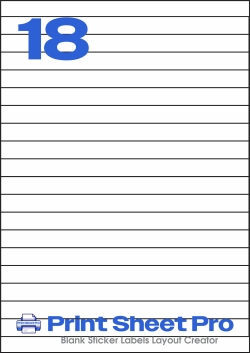 18UP 18UP_210x15_AAF018 template for aalabels