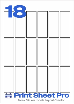 18UP 18UP_28x75_AAM018 template for aalabels