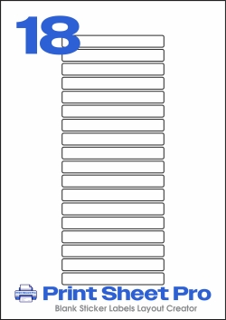 18UP 18UP_95x11_AAT018 template for aalabels