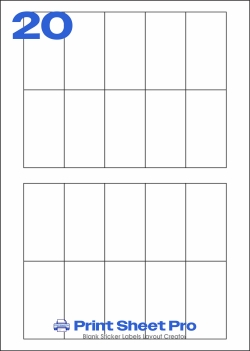 20UP 20UP_100x52_SRRT20 template for aalabels