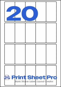 20UP 20UP_48.5x25.4_A5RR20 template for aalabels