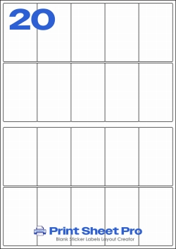 20UP 20UP_99.1x57.3_A3R020 template for aalabels