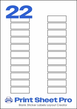 22UP 22UP_51x16.5_AAD022 template for aalabels