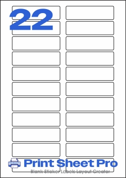 22UP 22UP_80x22.5_AAR022 template for aalabels