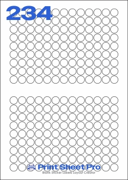 234UP 234UP_19dia_SRA234 template for aalabels