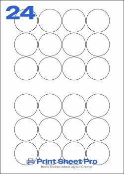 24UP 24UP_60dia_SRAR24 template for aalabels