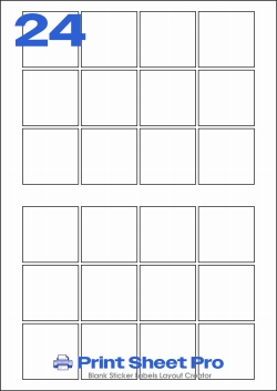 24UP 24UP_60x60_A3R024 template for aalabels