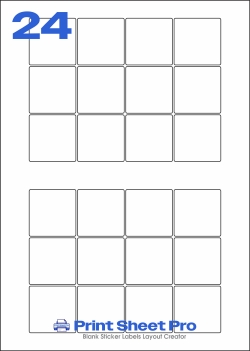 24UP 24UP_60x60_SRYS24 template for aalabels
