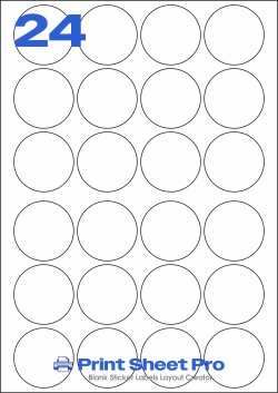 24UP 24UP_64dia_A3CX24 template for aalabels