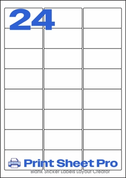 24UP 24UP_64x33.9_AAS024 template for aalabels
