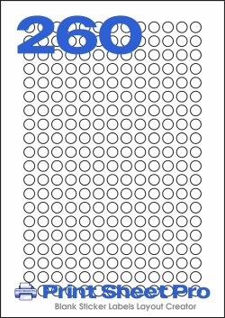 260UP 260UP_10dia_AAC260 template for aalabels
