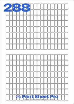 288UP 288UP_23x13_SRR288 template for aalabels