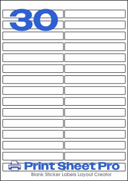 30UP 30UP_100x13_AAR030 template for aalabels