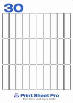 30UP 30UP_102x25_A3RE30 template for aalabels