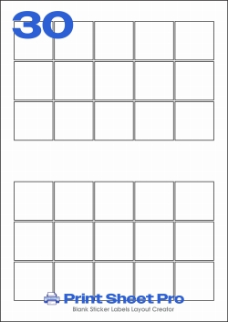 30UP 30UP_50.5x50.5_A3T030 template for aalabels