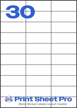30UP 30UP_69.333x29.5_AAEF030 template for aalabels