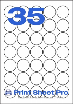 35UP 35UP_25dia_A5C035 template for aalabels