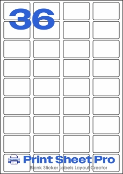 36UP 36UP_45x30_AAW036 template for aalabels