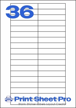 36UP 36UP_76.2x15.5_AAH036 template for aalabels