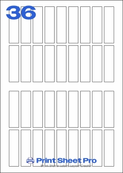 36UP 36UP_95x25_SRRT36 template for aalabels