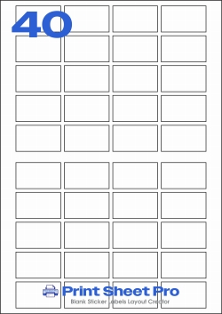 40UP 40UP_35x60_A3G040 template for aalabels