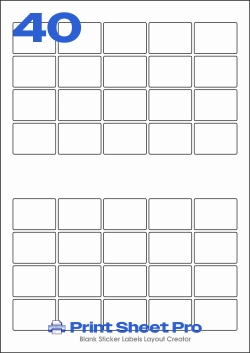 40UP 40UP_37x51_A3R040 template for aalabels