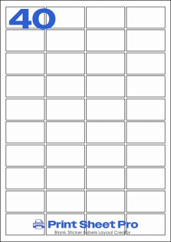 40UP 40UP_37x67_A3RE40 template for aalabels