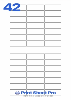 42UP 42UP_25x76_SRYR42 template for aalabels