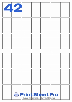 42UP 42UP_62x37_A3Z042 template for aalabels