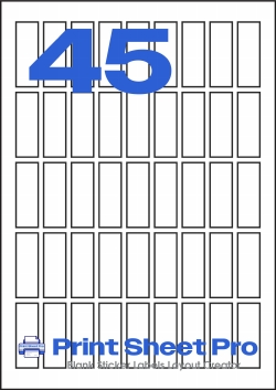 45UP 45UP_35x12_A5R045 template for aalabels