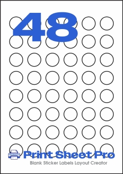 48UP 48UP_16dia_A5C048 template for aalabels